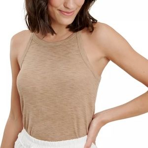 Splendid Tank Top Halter Tank Size Small Beige Neutral Cotton $48